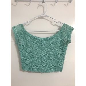 HCo. Teal crop top
